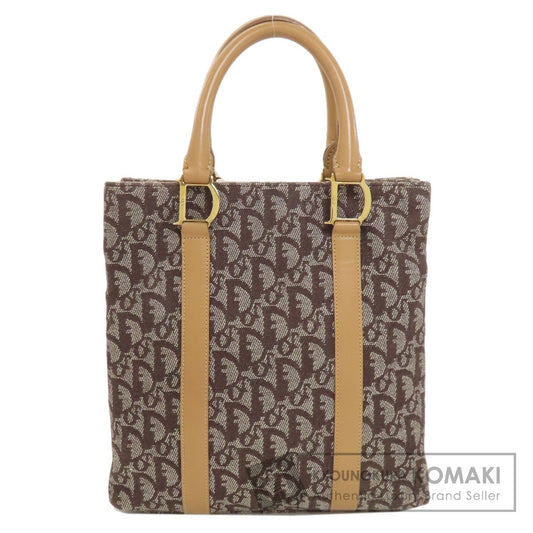 CHRISTIAN DIOR Trotter pattern Tote Bag Canvas Ladies [Used]