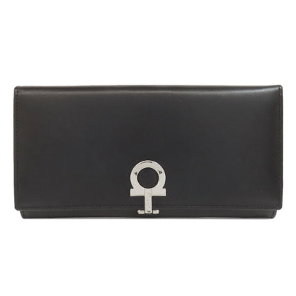 Salvatore Ferragamo GanciniHardware Long wallet (with coin pocket) Leather Ladies [Used]