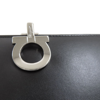 Salvatore Ferragamo GanciniHardware Long wallet (with coin pocket) Leather Ladies [Used]