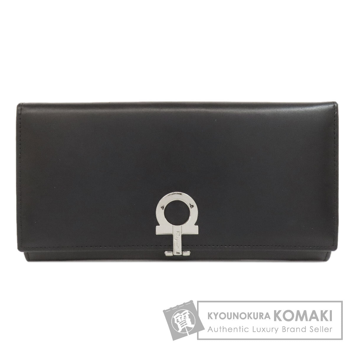 Salvatore Ferragamo GanciniHardware Long wallet (with coin pocket) Leather Ladies [Used]