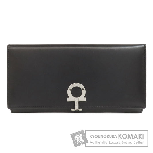 Salvatore Ferragamo GanciniHardware Long wallet (with coin pocket) Leather Ladies [Used]