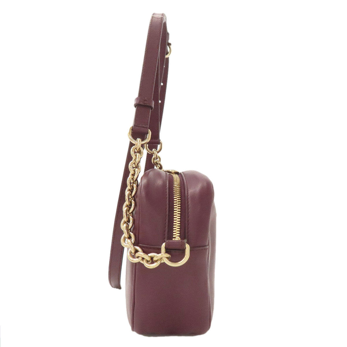 Salvatore Ferragamo GanciniHardware Shoulder Bag Leather Ladies [Used]