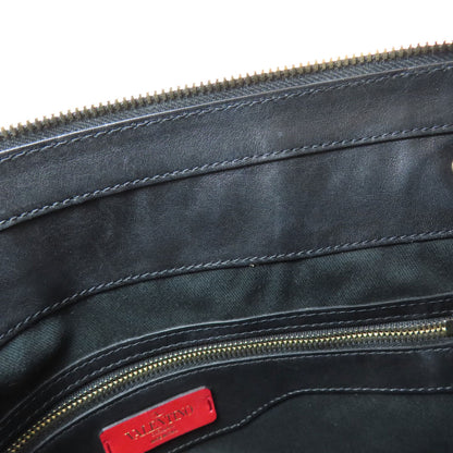 VALENTINO Studs Shoulder Bag Leather Ladies [Used]