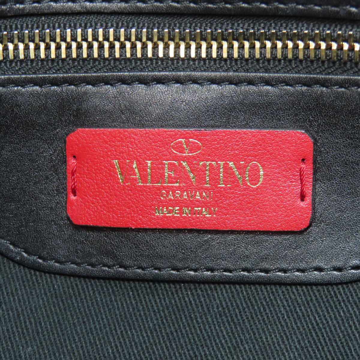 VALENTINO Studs Shoulder Bag Leather Ladies [Used]