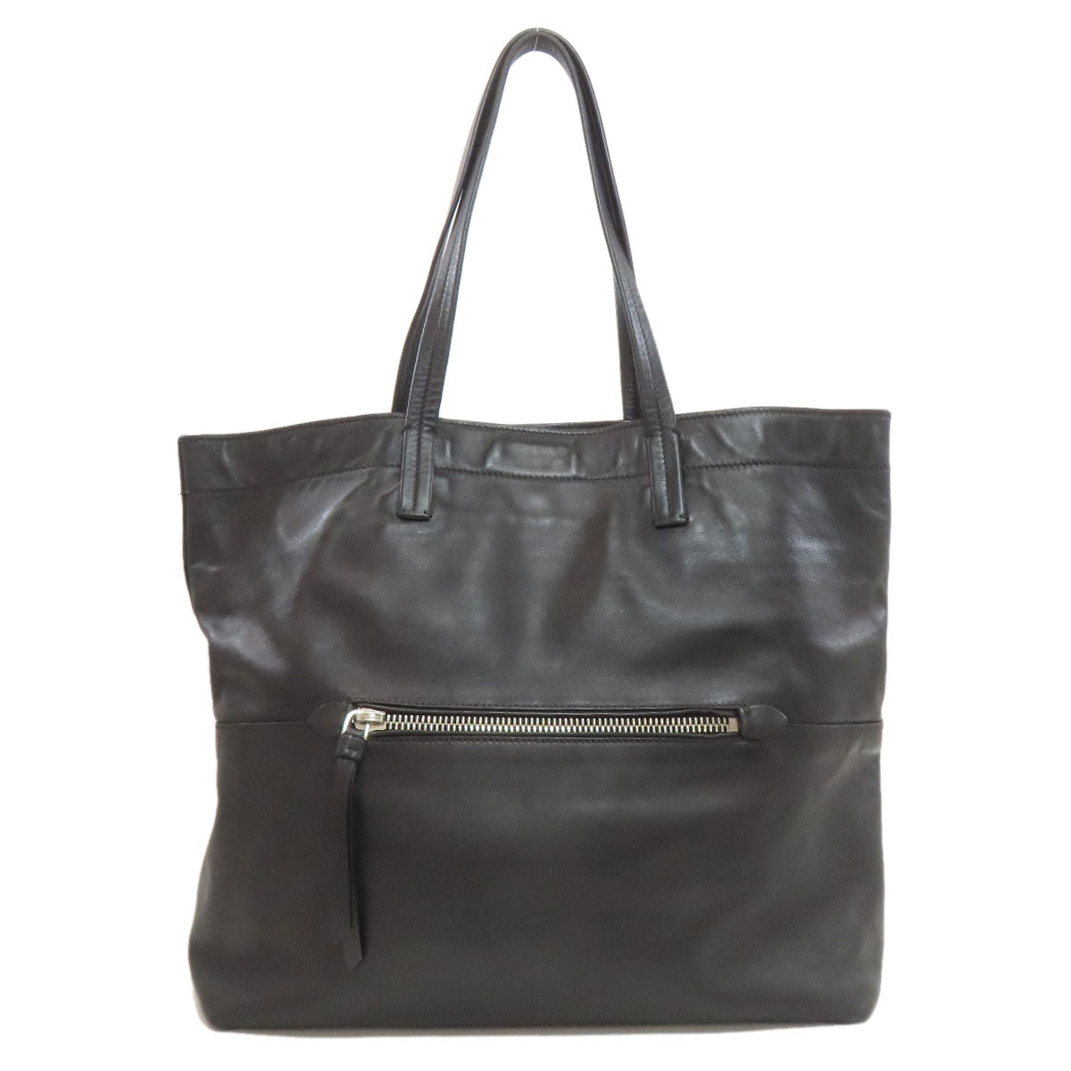 ミュウミュウ ロゴ トートバッグ レザー レディース 【中古】【MIUMIU】