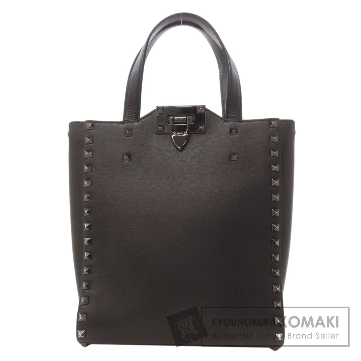 バレンティノ スタッズ ハンドバッグ レザー レディース 【中古】【VALENTINO】