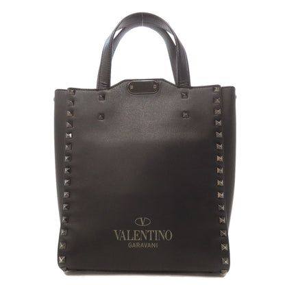 バレンティノ スタッズ ハンドバッグ レザー レディース 【中古】【VALENTINO】
