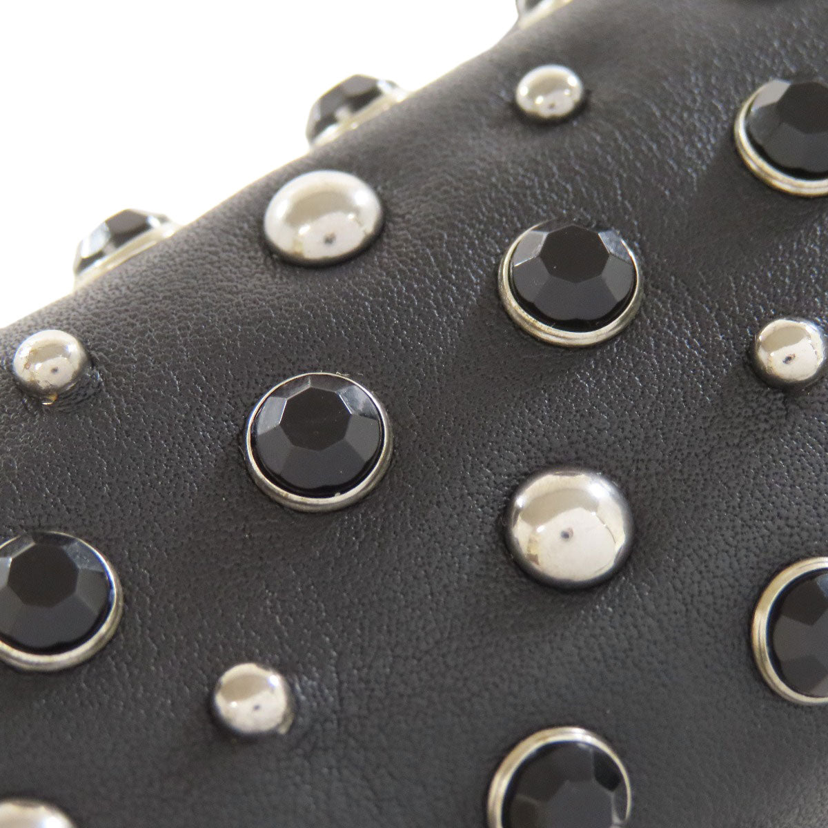 MIUMIU Studs Shoulder Bag Calf Ladies [Used]