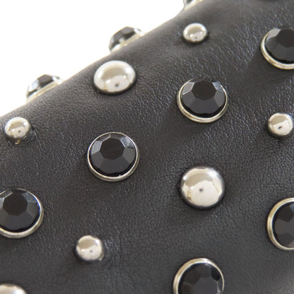 MIUMIU Studs Shoulder Bag Calf Ladies [Used]