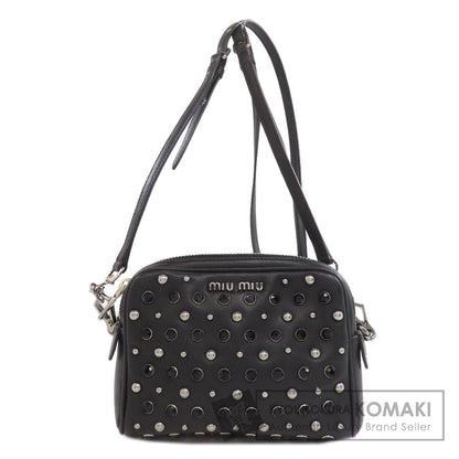 MIUMIU Studs Shoulder Bag Calf Ladies [Used]