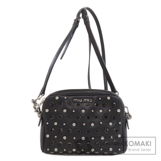 MIUMIU Studs Shoulder Bag Calf Ladies [Used]