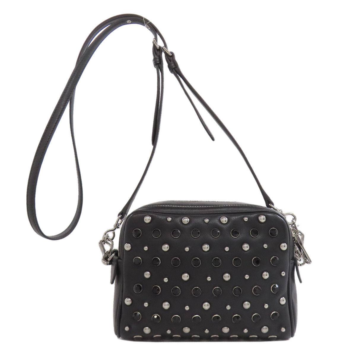 MIUMIU Studs Shoulder Bag Calf Ladies [Used]