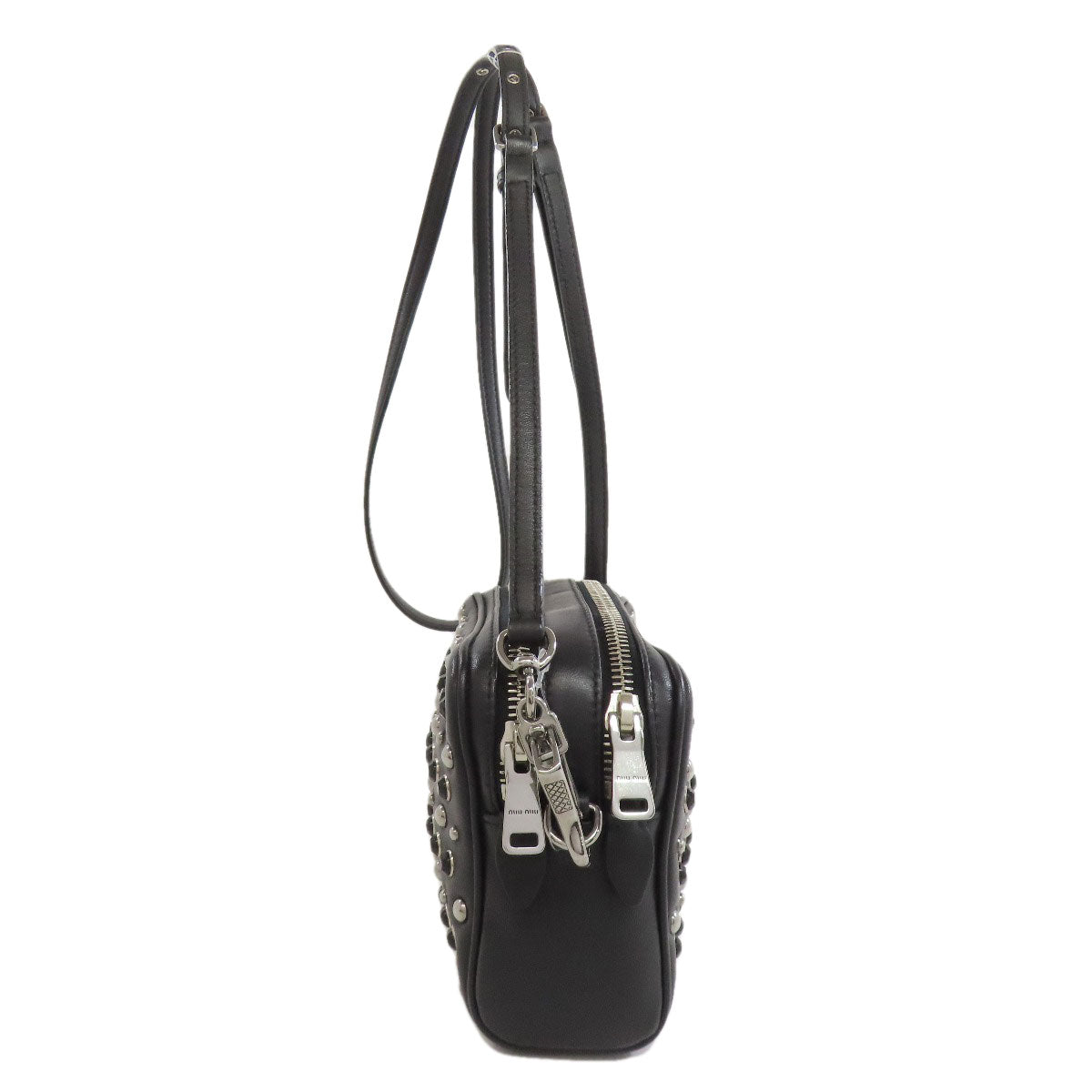 MIUMIU Studs Shoulder Bag Calf Ladies [Used]