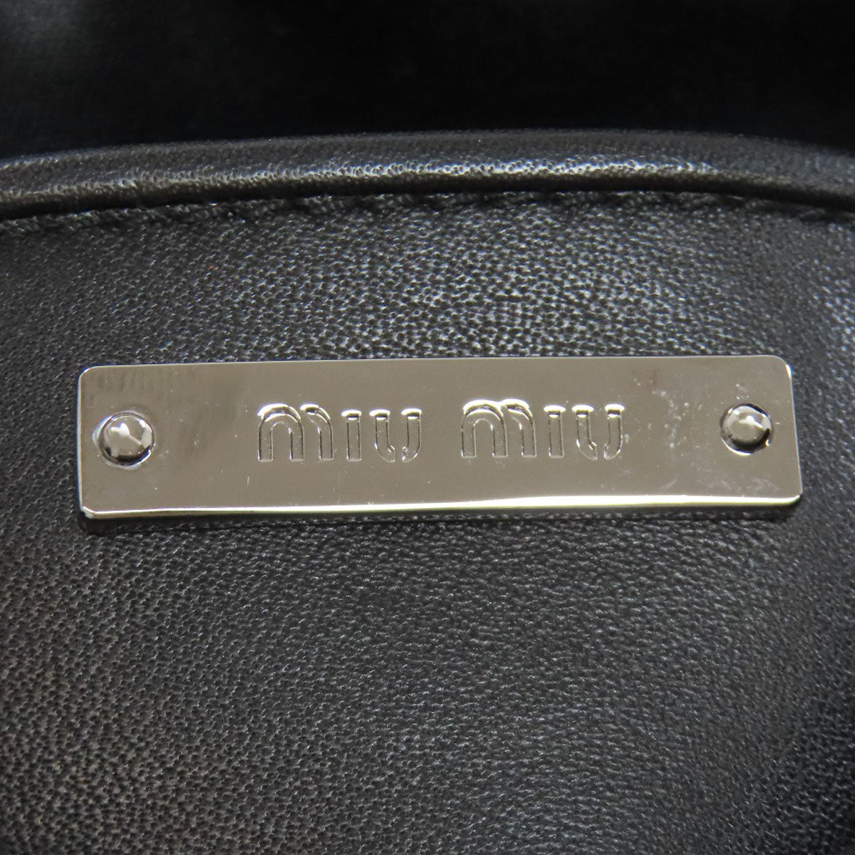 MIUMIU Studs Shoulder Bag Calf Ladies [Used]