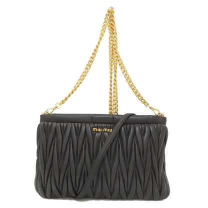 MIUMIU Materasse Shoulder Bag Leather Ladies [Used]