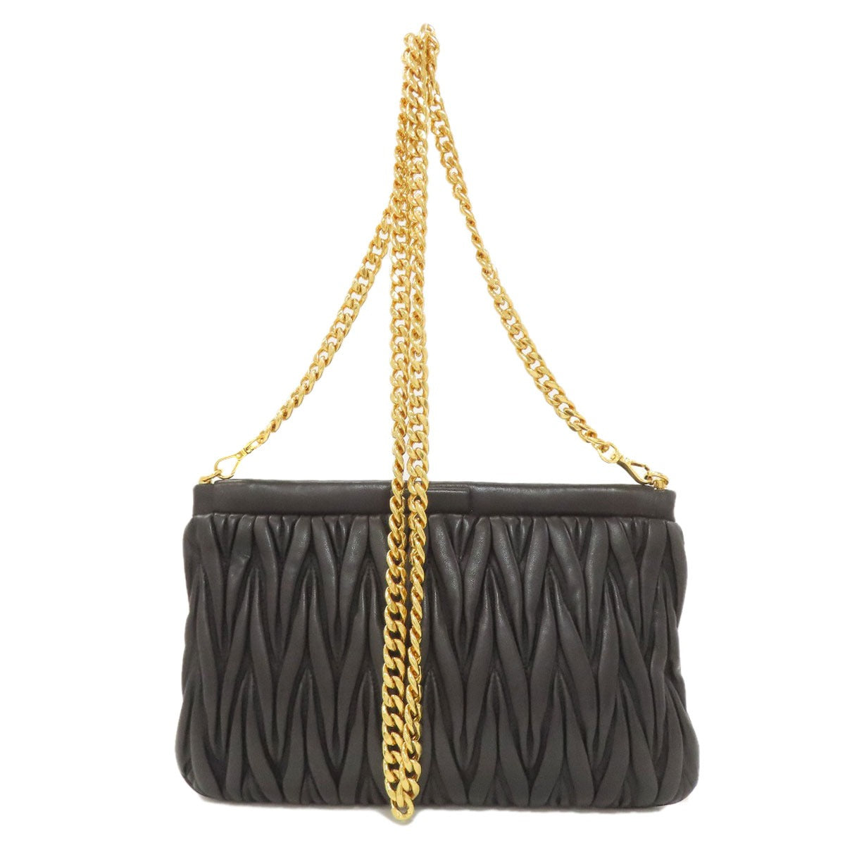 MIUMIU Materasse Shoulder Bag Leather Ladies [Used]