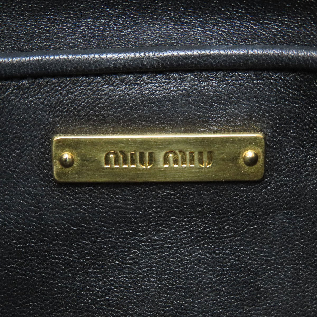 MIUMIU Materasse Shoulder Bag Leather Ladies [Used]