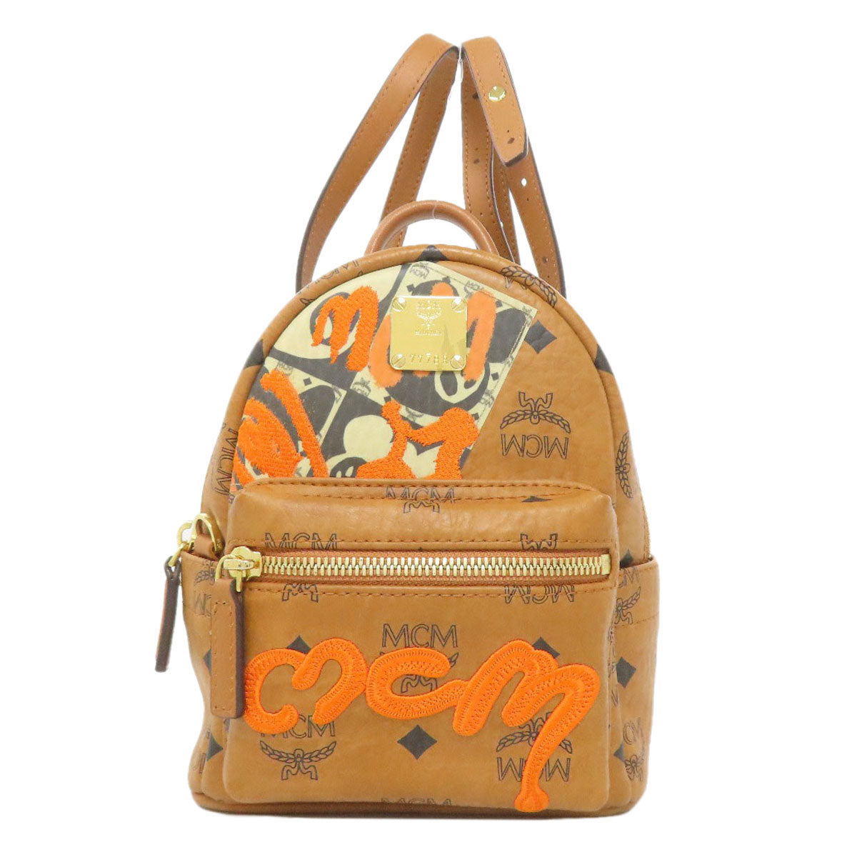 MCM logo Backpack Â· Daypack PVC Ladies [Used]