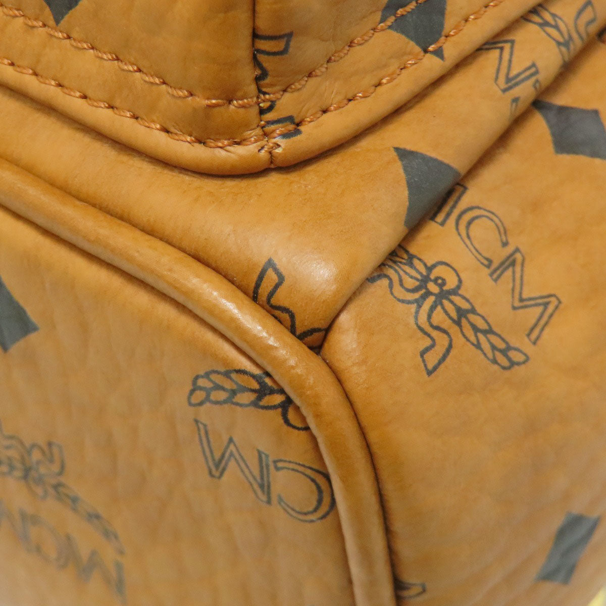 MCM logo Backpack Â· Daypack PVC Ladies [Used]