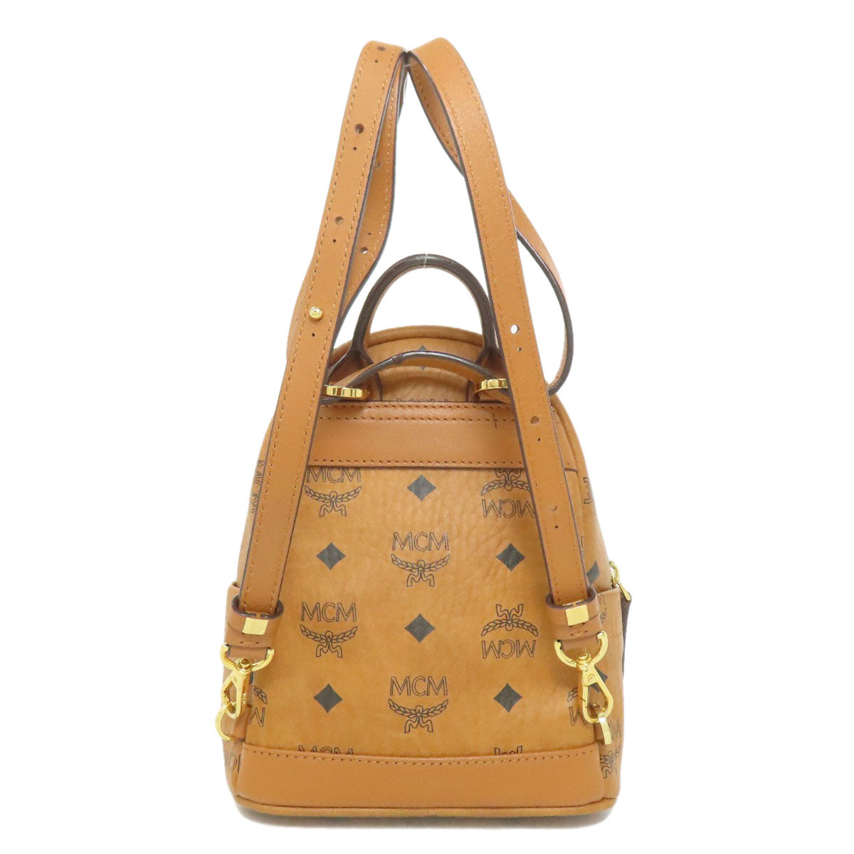 MCM logo Backpack Â· Daypack PVC Ladies [Used]