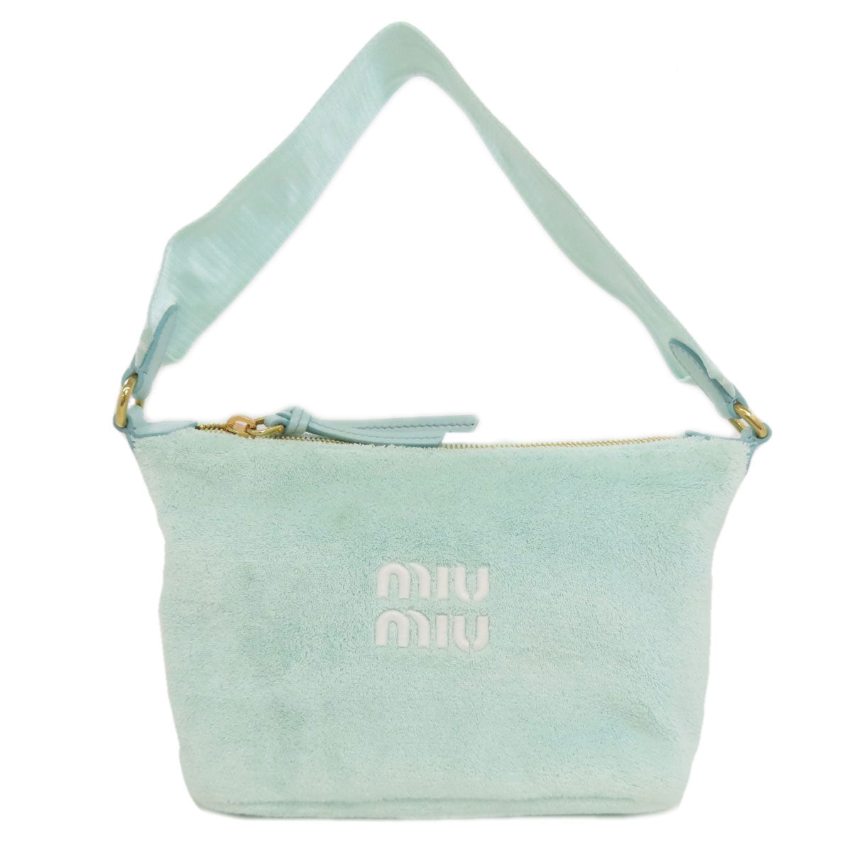 MIUMIU logo mini bag Handbag pile Ladies [Used]