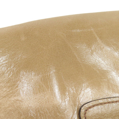 MIUMIU logo Shoulder Bag Leather Ladies [Used]