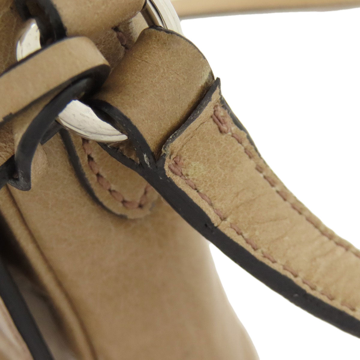 MIUMIU logo Shoulder Bag Leather Ladies [Used]