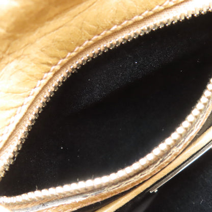 MIUMIU logo Shoulder Bag Leather Ladies [Used]