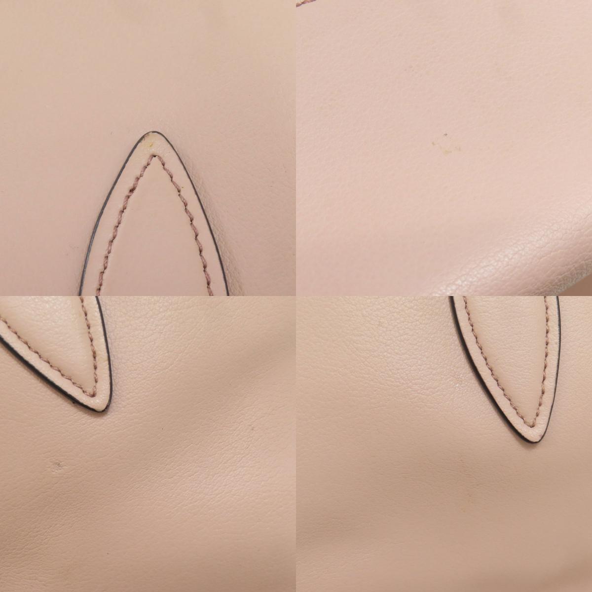 MIUMIU logo Tote Bag Leather Ladies [Used]