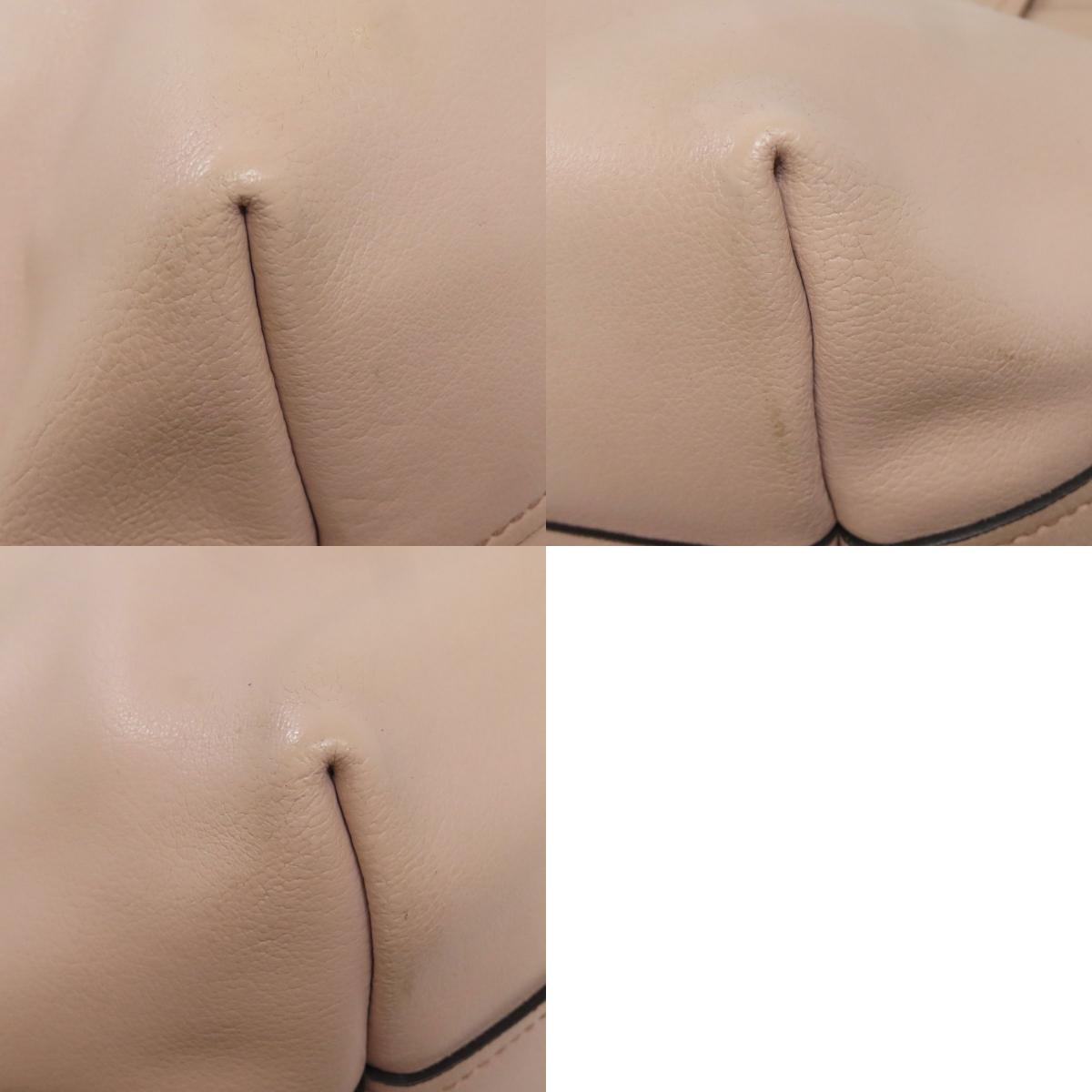 MIUMIU logo Tote Bag Leather Ladies [Used]