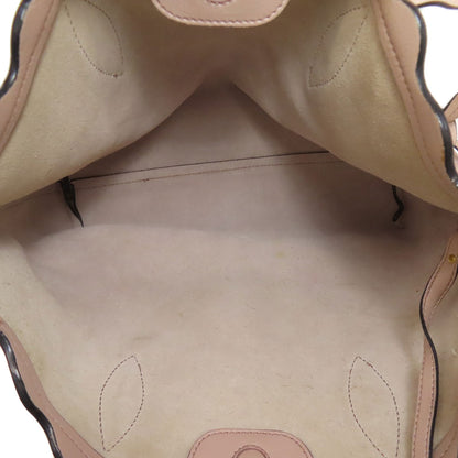 MIUMIU logo Tote Bag Leather Ladies [Used]