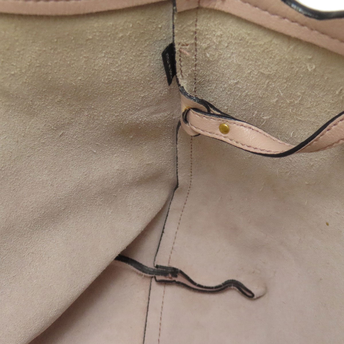 MIUMIU logo Tote Bag Leather Ladies [Used]