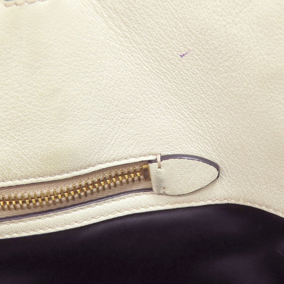 MIUMIU logo Tote Bag Leather Ladies [Used]