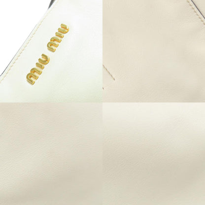MIUMIU logo Tote Bag Leather Ladies [Used]