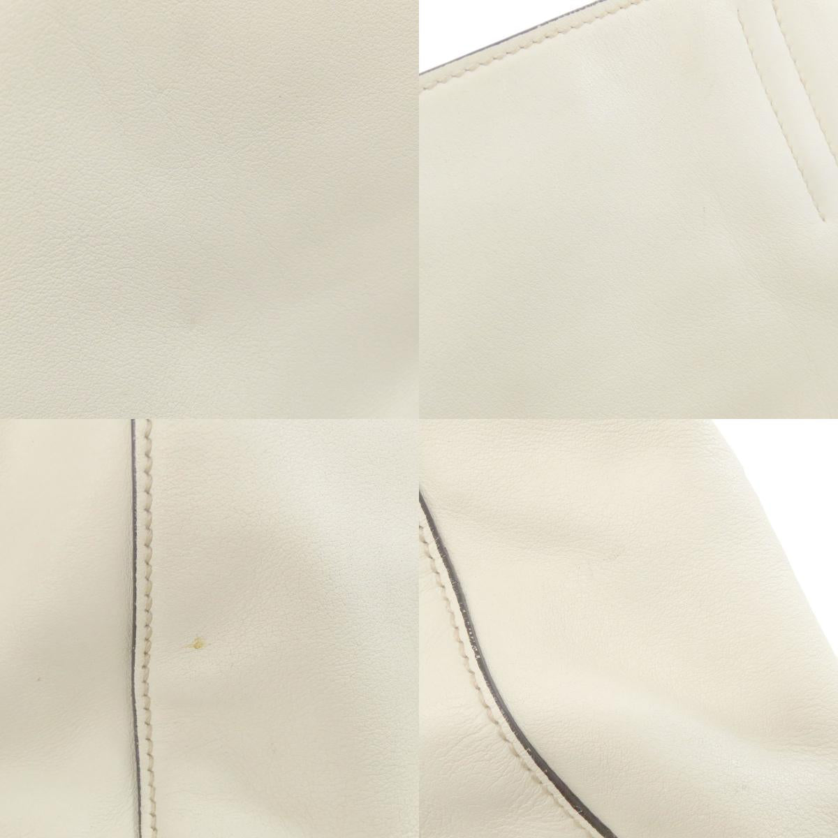 MIUMIU logo Tote Bag Leather Ladies [Used]