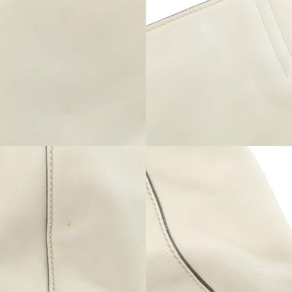 MIUMIU logo Tote Bag Leather Ladies [Used]