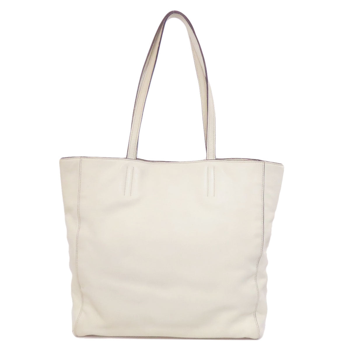 MIUMIU logo Tote Bag Leather Ladies [Used]