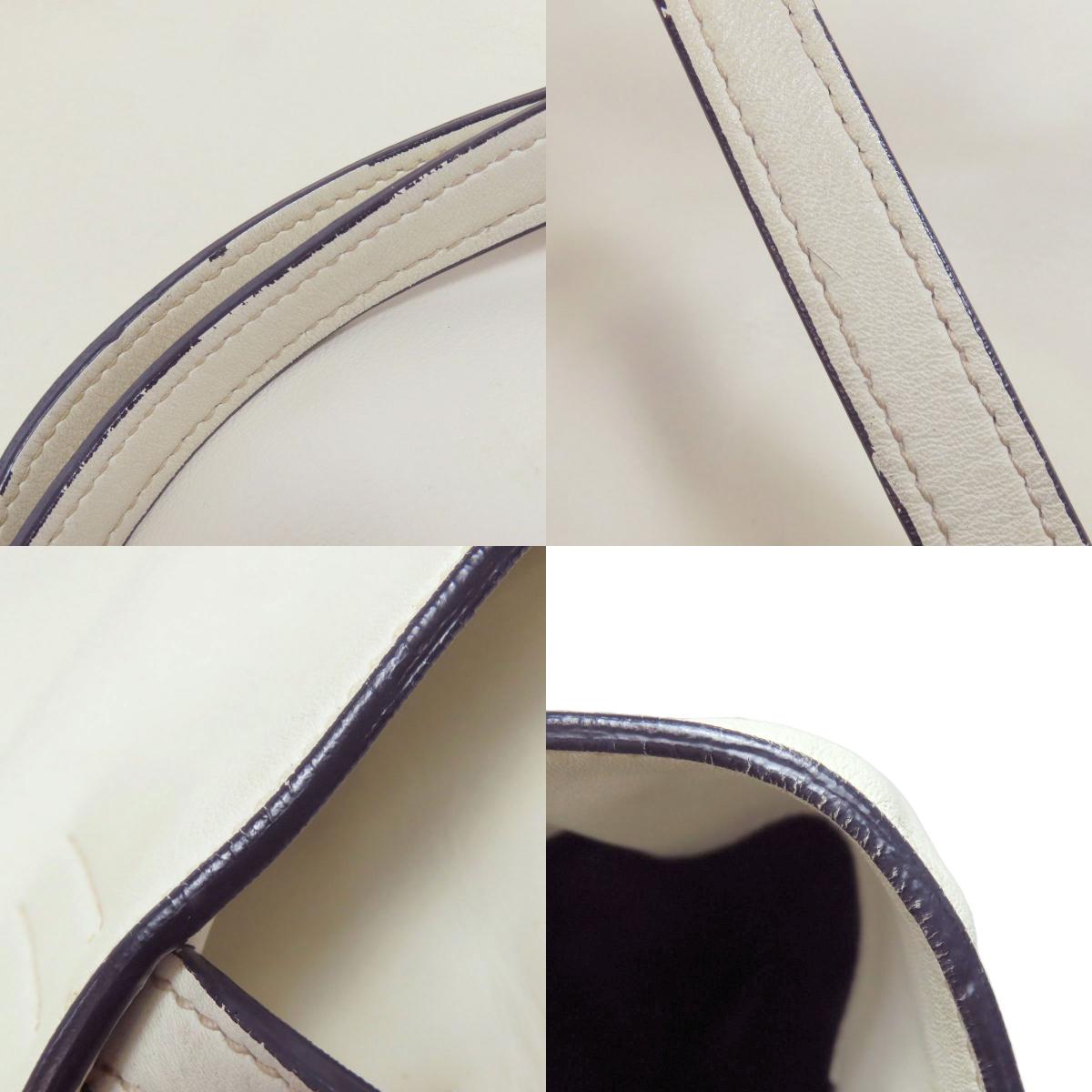 MIUMIU logo Tote Bag Leather Ladies [Used]