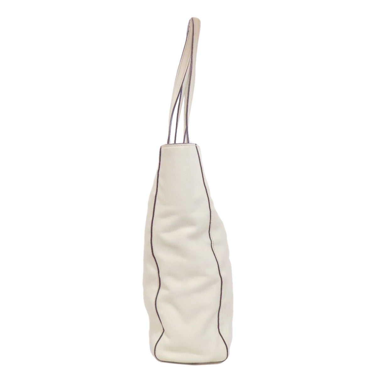 MIUMIU logo Tote Bag Leather Ladies [Used]