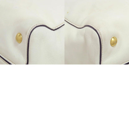 MIUMIU logo Tote Bag Leather Ladies [Used]