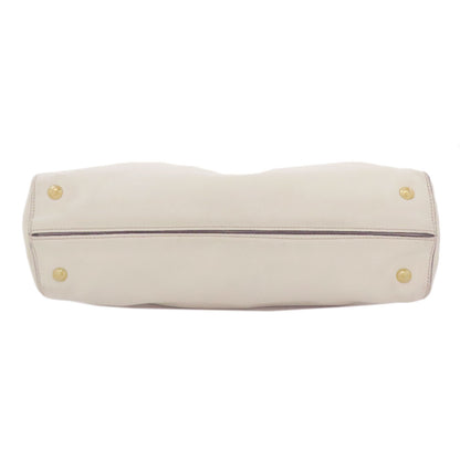 MIUMIU logo Tote Bag Leather Ladies [Used]