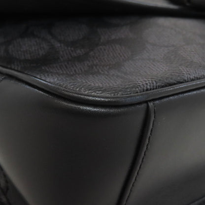 COACH CU202 League Messenger Signature Shoulder Bag PVC Ladies [Used]