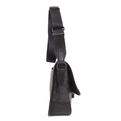 COACH CU202 League Messenger Signature Shoulder Bag PVC Ladies [Used]