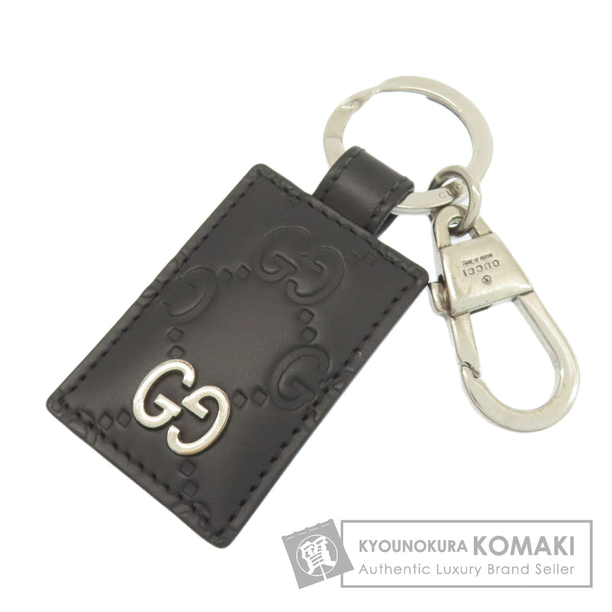 GUCCI GG signature guccissima key ring Leather Ladies [Used]