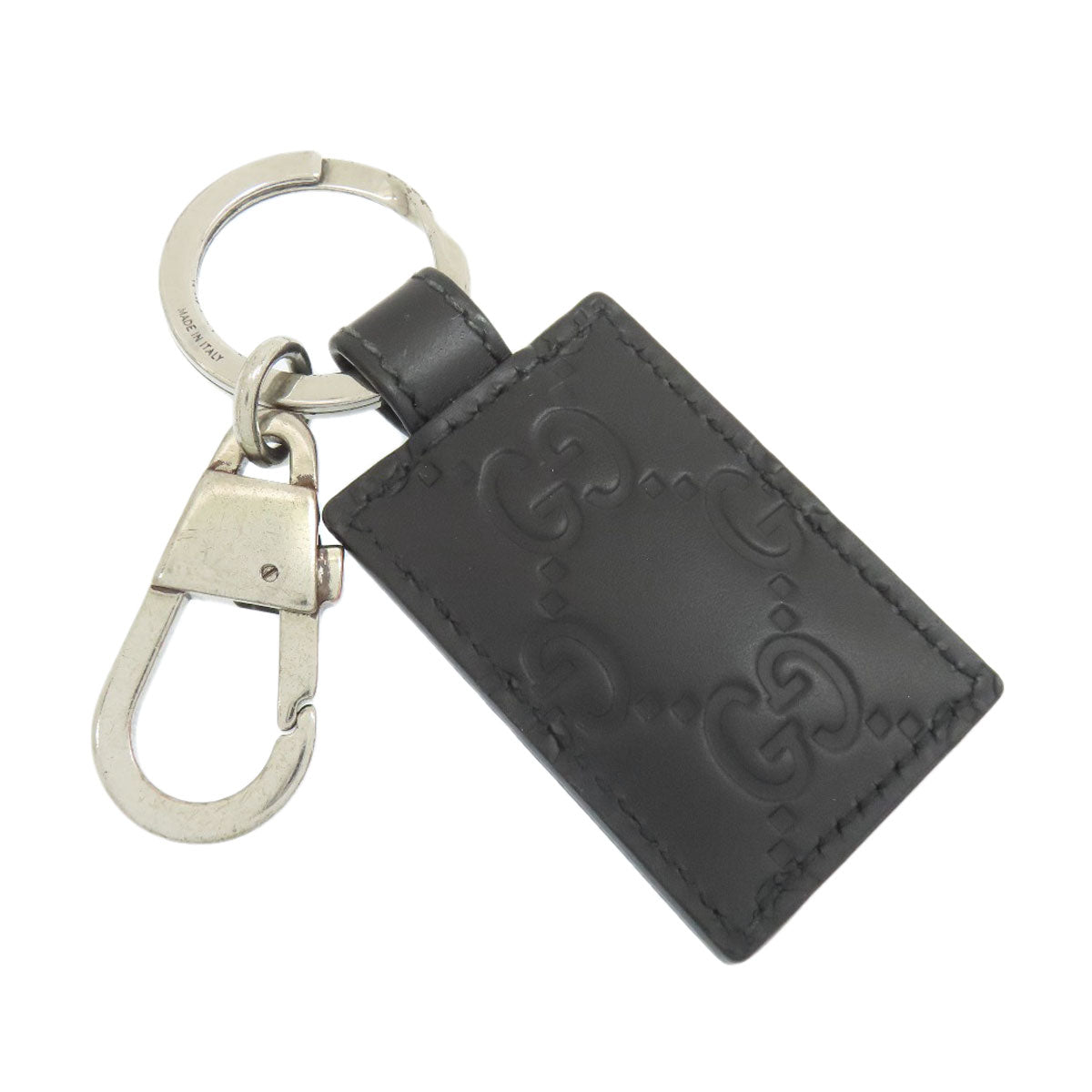 GUCCI GG signature guccissima key ring Leather Ladies [Used]