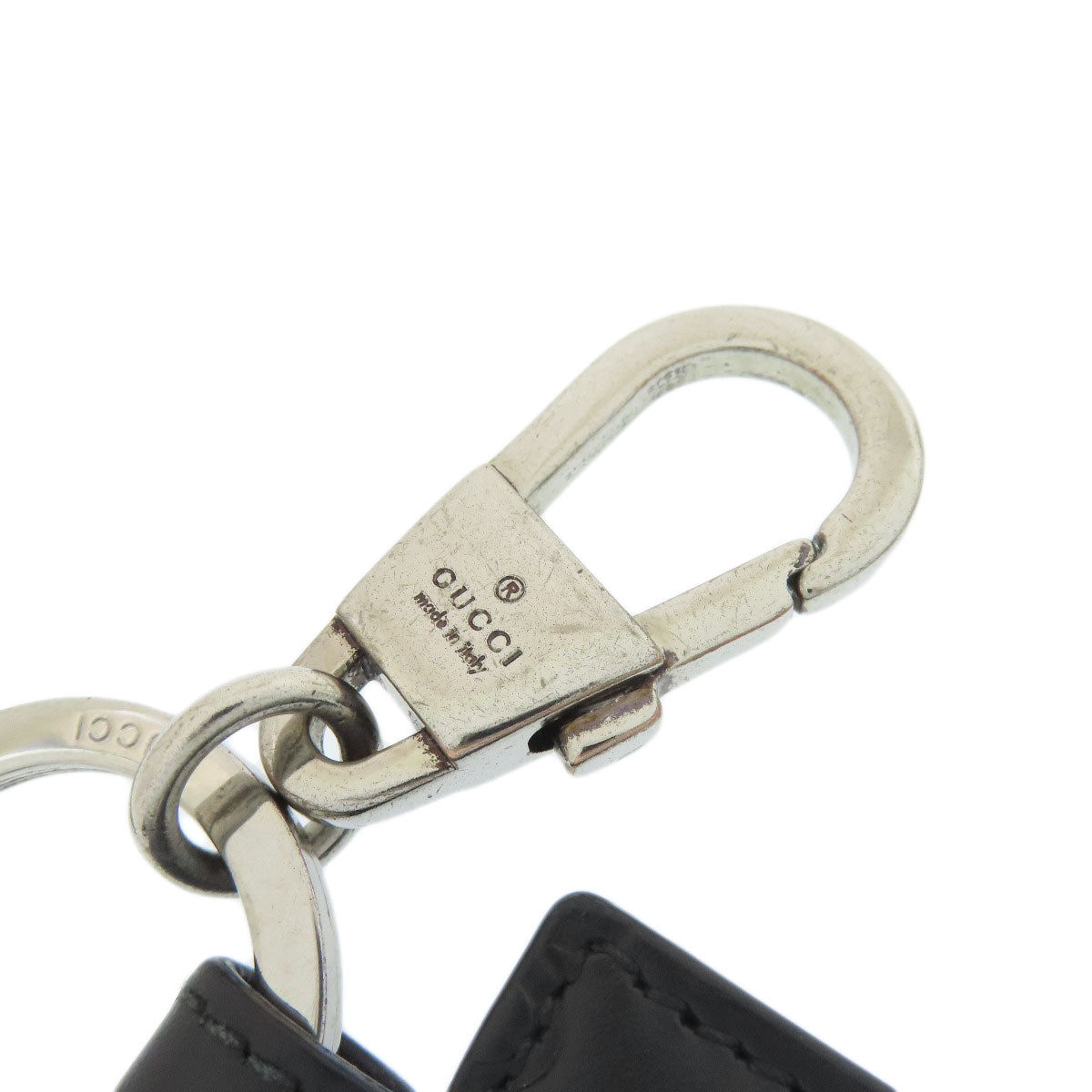 GUCCI GG signature guccissima key ring Leather Ladies [Used]