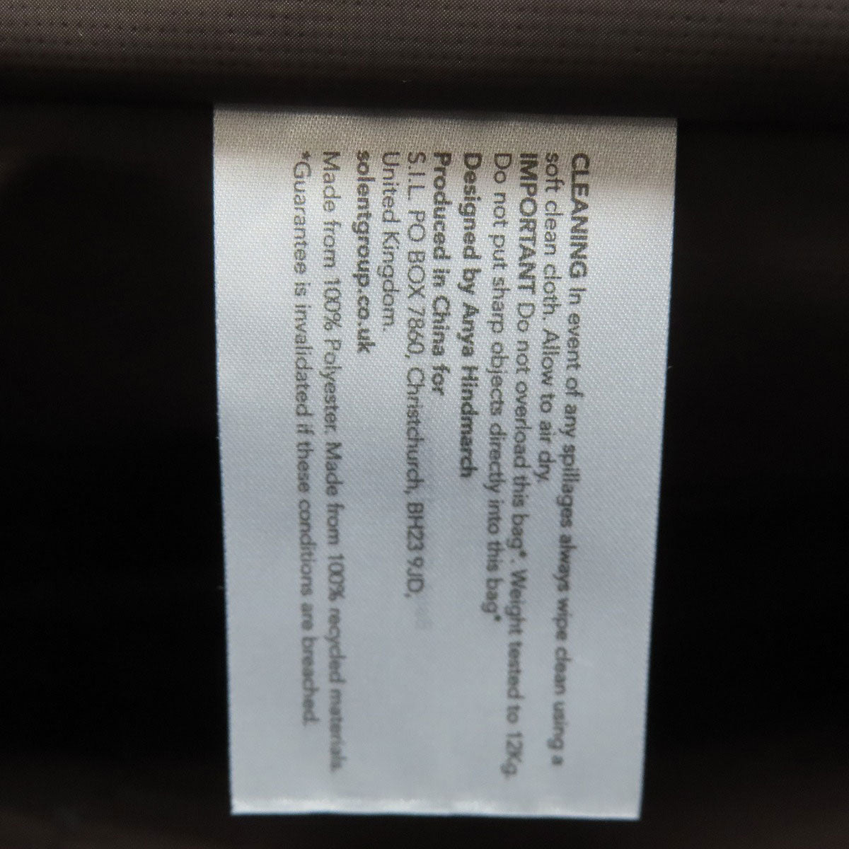 Anya Hindmarch Logo Universal Bag Handbag Plastic Ladies [Used]