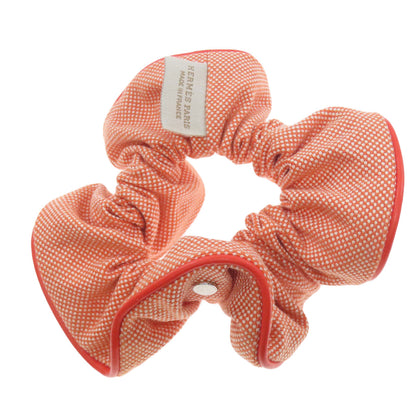 HERMES Scrunchie Claudia hair accessory Cotton Ladies [Used]