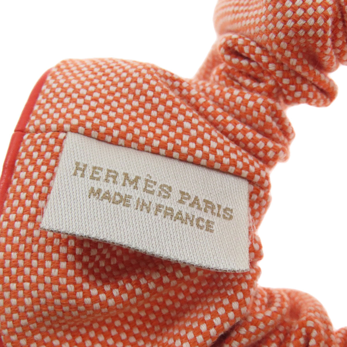 HERMES Scrunchie Claudia hair accessory Cotton Ladies [Used]