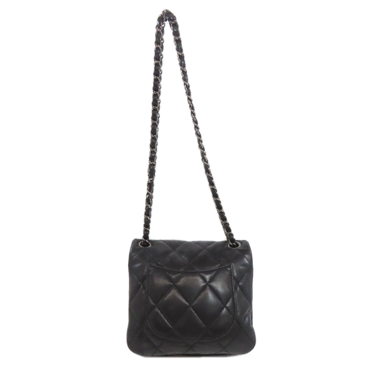 CHANEL COCO Mark Matelasse SilverHardware Shoulder Bag Lambskin Ladies [Used]